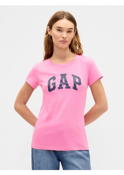 Kadın Pembe Gap Logo T-Shirt