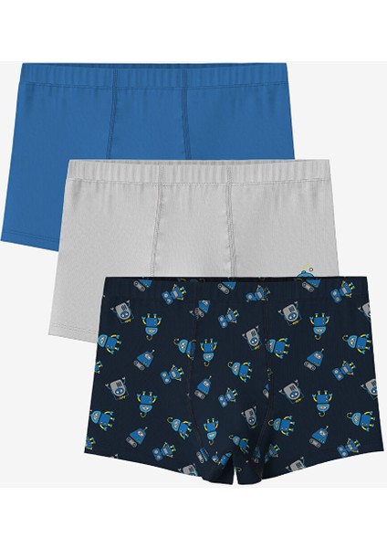 Yeni Sezon Penye Erkek Çocuk Boxer 3'lü