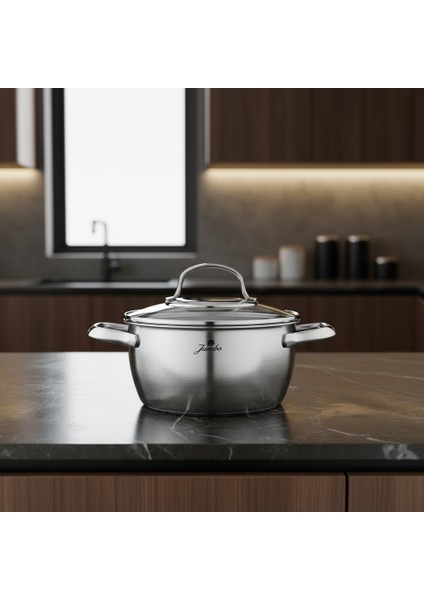 Athena 3ply 5 Parça Indüksiyon Tabanlı Çelik Tencere Seti modelleri