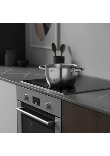 Athena 3ply 5 Parça Indüksiyon Tabanlı Çelik Tencere Seti fırsatları