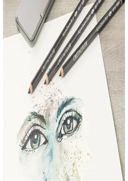 Van Dyck 200 gr Cretacolor 6'lı Aquarell-Dereceli Cepli Siyah Kalemlik 24 Bölmeli + Kalem Kutusu Set modelleri