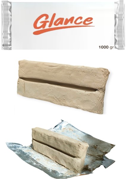 Doğal Seramik Hamuru 1000GRX2 gr Şişeli Palet 25ML 12'li Akrilik Seramik Başlangıç Seti modelleri