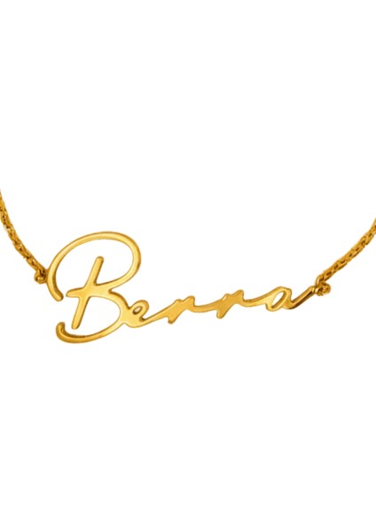 14 Ayar Altın İsim Bileklik