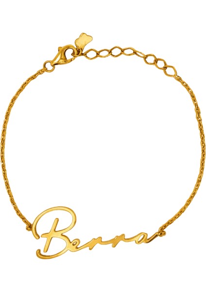 14 Ayar Altın İsim Bileklik