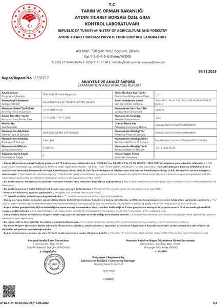 Yeni Hasat, Çok Yüksek Polifenollü-960 Polifenol-Naturel Sızma Zeytinyağı-Memecik-Analizli fiyatları