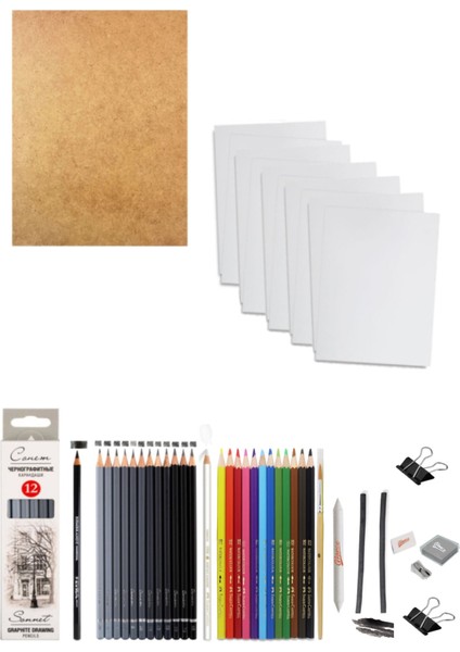 St.petersburg Dereceli Kalem Sulu Kuruboya Kalemi 35X50 Duralit Set