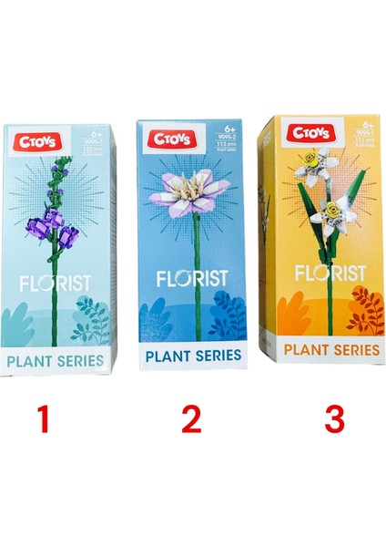 Mini Blok Flower Çiçek LEGO CTOY-9095 ( 1 Adet)