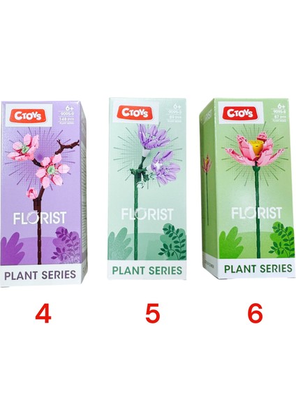 Mini Blok Flower Çiçek LEGO CTOY-9095 ( 1 Adet) fiyatları