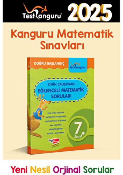 7. Sınıf Eğlenceli Kanguru Matematik Soruları Anonim Yazar Ciltsiz 128 Sayfa fiyatları