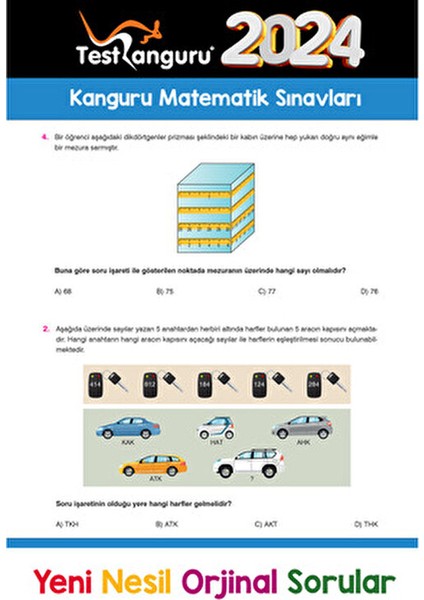 7. Sınıf Eğlenceli Kanguru Matematik Soruları Anonim Yazar Ciltsiz 128 Sayfa indirimleri