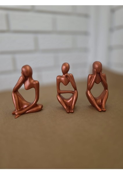 Düşünen Insan Figürleri – Modern Minimalist Düşünen Figürler Seti modelleri