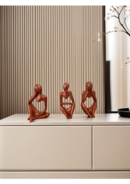 Düşünen Insan Figürleri – Modern Minimalist Düşünen Figürler Seti fırsatları