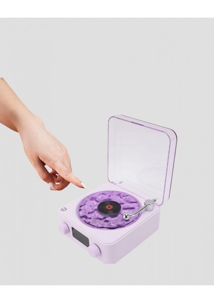 Retro Pikap Hoparlör Bluetooth Aux USB Type-C Projektörlü 360° Sesli Taşınabilir fırsatları