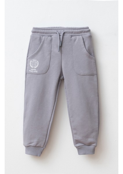 Erkek Çocuk Eşofman Altı Gri SP401