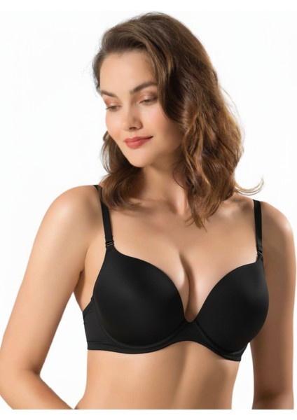 7033 Clara Push Up Dolgulu Sütyen Siyah