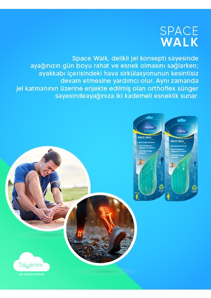 Space Walk Jel Tabanlık - Erkek modelleri