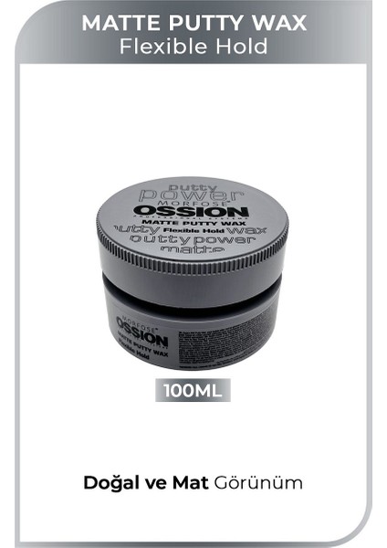 Ossıon Putty Matte Wax 100ML Flexible Hold