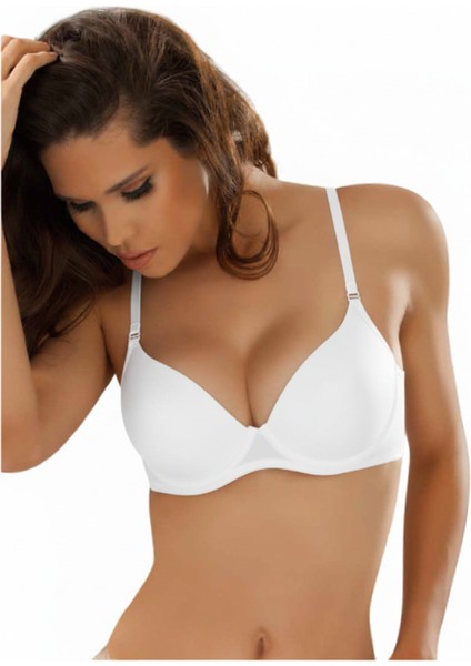 7080 Desire Dolgulu Yandan Destekli Sütyen Beyaz