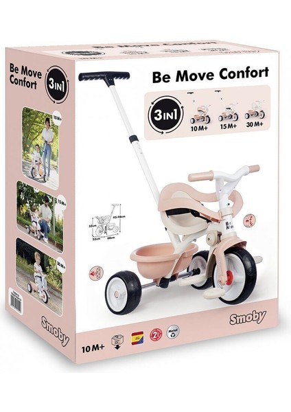7600740419 Be Move Comfort Tricycle Pink