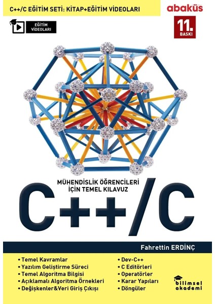 C++/C Eğitim Seti Temel Kılavuz 720 Sayfa Fahrettin Erdinç Video Eğitim Hediyeli fırsatları