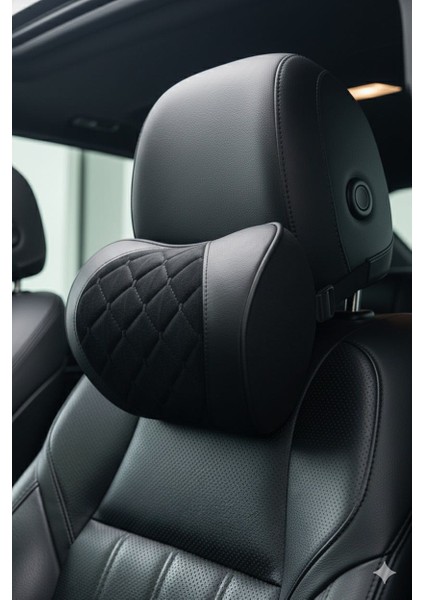 [2'li Set] Vıp Kapitoneli Deri Ortopedik Boyun Yastığı | Ağrısız Uzun Yolculuk Garantisi indirimleri