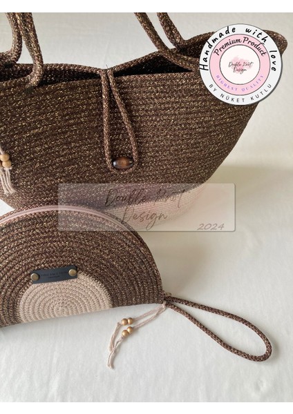 Bailey 2li Takım Plaj Çantası , El Çantası Clutch, Totebag, Kadın Çanta, Yazlık, Hediyelik, hasır Jüt Tress fiyatları