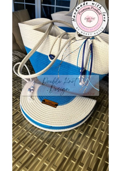 Bailey 2li Takım Plaj Çantası , El Çantası Clutch, Totebag, Kadın Çanta, Yazlık, Hediyelik, hasır Jüt Tress fırsatları