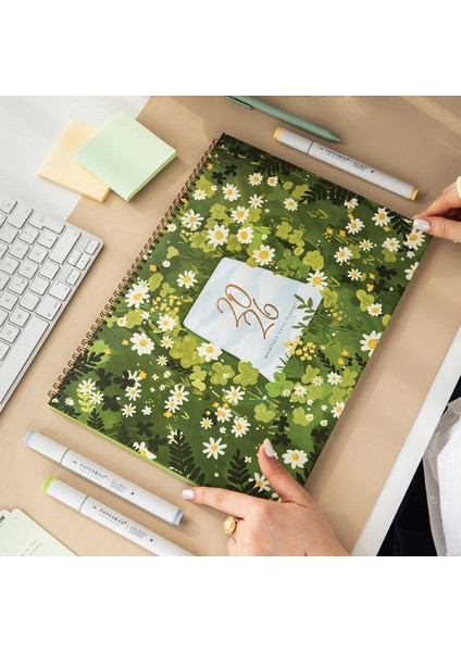 2026 Masaüstü Planlayıcı Takvim 24X34 cm - Manzara