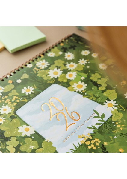 2026 Masaüstü Planlayıcı Takvim 24X34 cm - Manzara modelleri