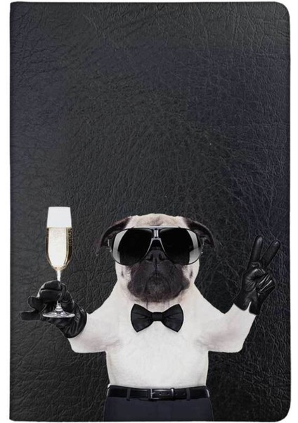 Fransız Bulldog Desenli Deri Baskılı Evcil Hayvan Pet Kedi Köpek Pasaport Kılıfı Karnesi