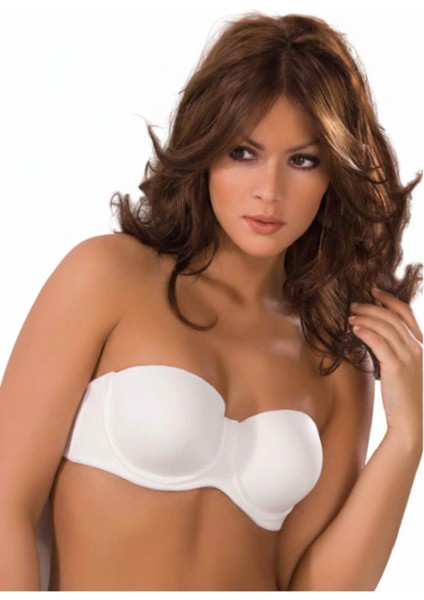 7035 Bonnie Straplez Sütyen Beyaz