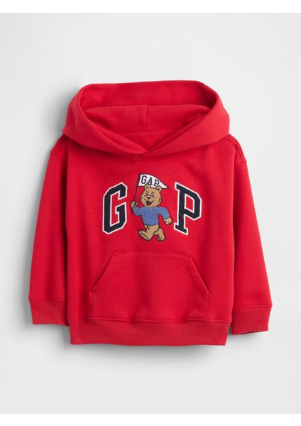 Erkek Bebek Kırmızı Brannan Bear Logo Sweatshirt