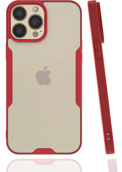 iPhone 13 Pro Max Kılıf Inc Parfe Kapak-Kırmızı