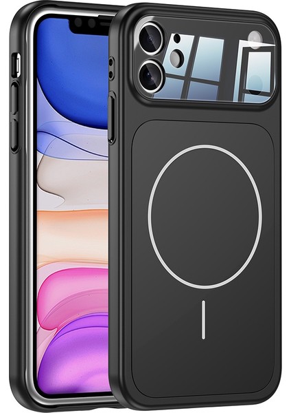 Apple iPhone 11 Kılıf Iphone 17 Serisi Görünümlü Magsafe Özellikli Kamera Korumalı Pc Kasa Çevirici Formen Kapak