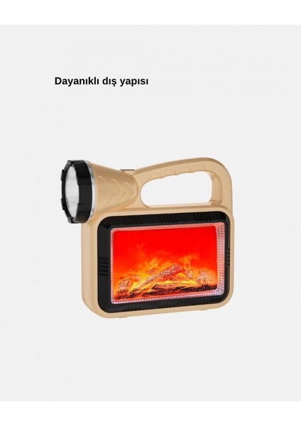 Solar Alev Işığı Cob Teknolojili Taşınabilir El Feneri ve Kamp Lambası indirimleri