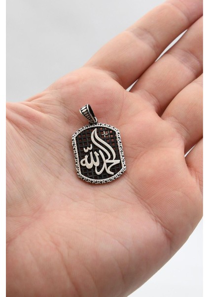 Kolye Ucu Hamd Olsun Arapça Yazlı 925 Ayar Gümüş 902401 fırsatları