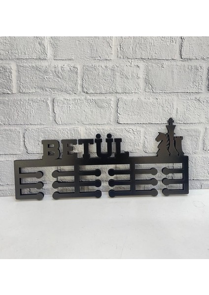 Satranç Kişiye Özel Madalya Askısı – 10 mm Siyah Mdf – Sporcu Madalya Askılığı modelleri