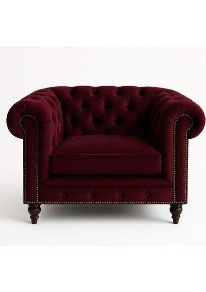 Equestrıan Kadife Tekli Berjer