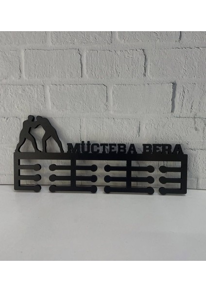 Güreş Sporcu Kişiye Özel Madalya Askısı – 10 mm Mdf Ahşap – Dekoratif Askılık modelleri