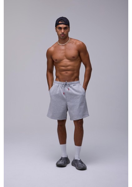 Gri Oversize Kalın Kumaş Geniş Kesim Şort fiyatları