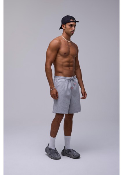 Gri Oversize Kalın Kumaş Geniş Kesim Şort fırsatları