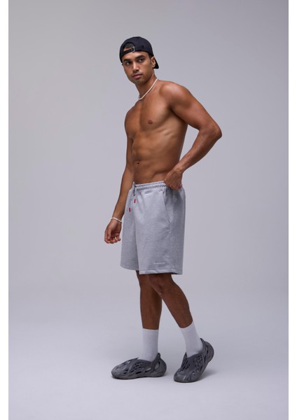 Gri Oversize Kalın Kumaş Geniş Kesim Şort indirimleri