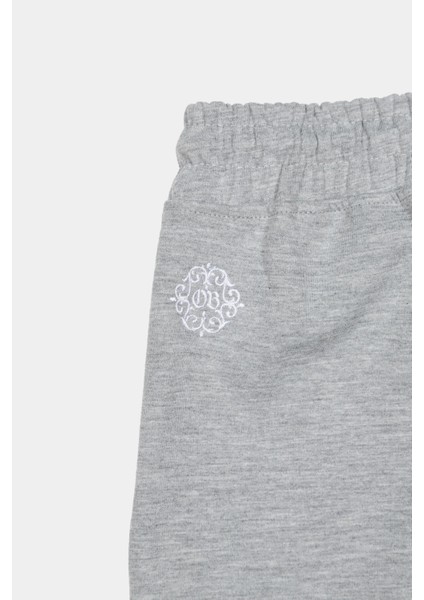 Gri Oversize Kalın Kumaş Geniş Kesim Şort