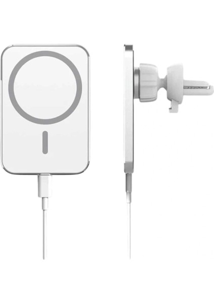 Kablosuz Şarj Aleti Magsafe Araç Içi Manyetik Şarj 15W Ios Uyumlu modelleri