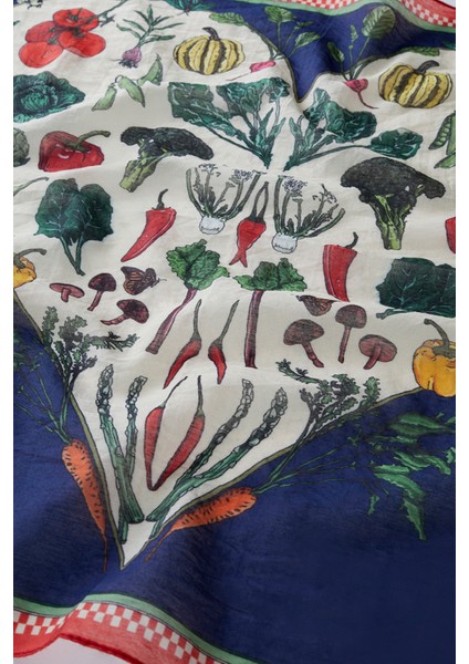 Desenli Modal Eşarp Vegetable fırsatları