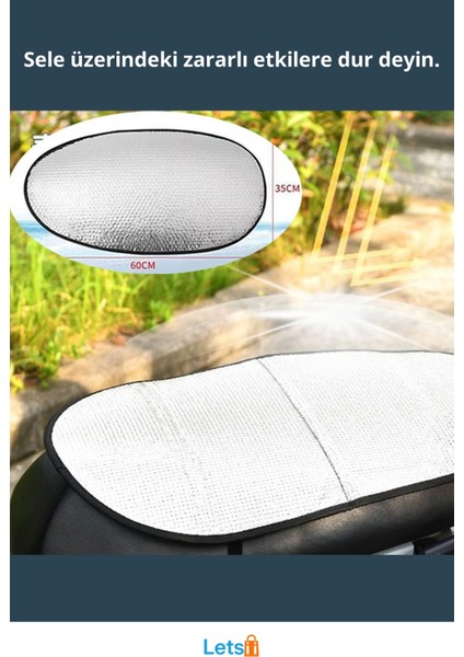 Su Geçirmez Motosiklet Sele Güneşliği Ekstra Dayanıklı 60X35 cm fiyatları