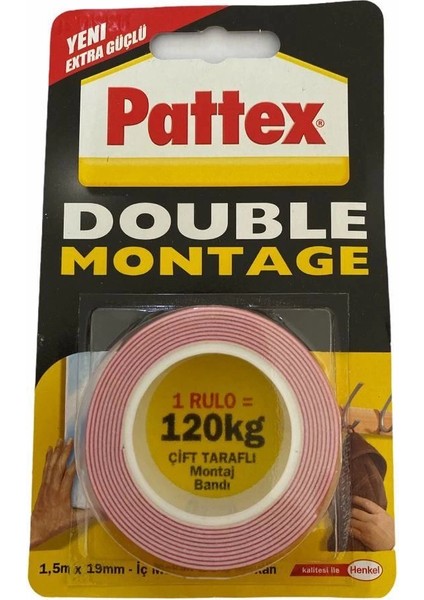 Pattex Double Montage Çift Taraflı Bant 120 kg