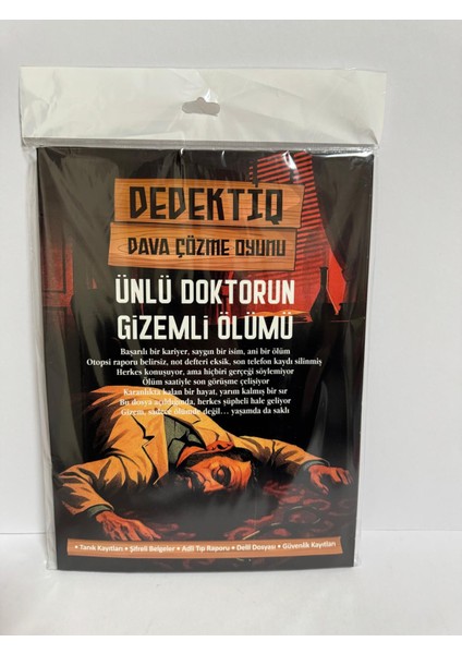 dedektif dava çözme oyunu ünlü doktorun ölümü