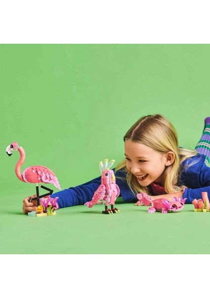 Bfs LEGO Creator 3’ü 1 Arada Vahşi Hayvanlar: Pembe Flamingo indirimleri