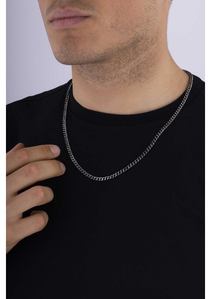 Oksitli Gurmet Model Kalın Kenarlı Erkek Çelik Zincir fiyatları